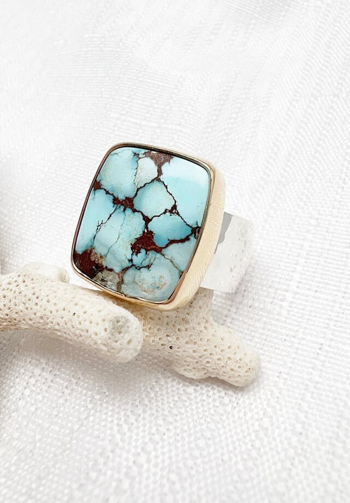 Golden Hills Square Ring Size 9
