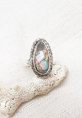 Mexican Fire Opal Ring Size 6