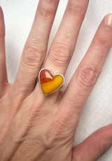 Rosarita Heart Ring Size 8