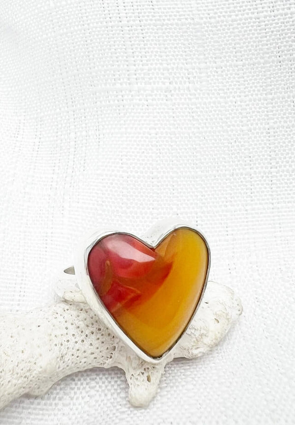 Rosarita Heart Ring Size 8