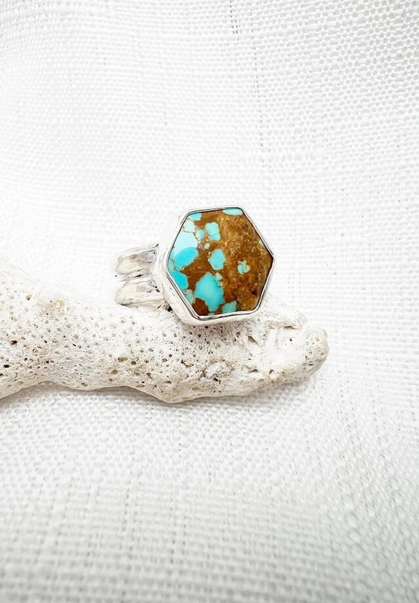 Number 8 Turquoise Ring Size 6