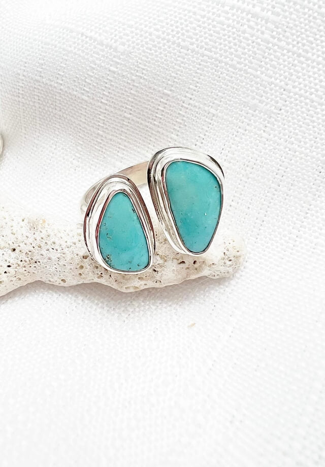 Stormi Ridge Turquoise Split Ring Size 7.5 – Bobbie Marie Jewelry