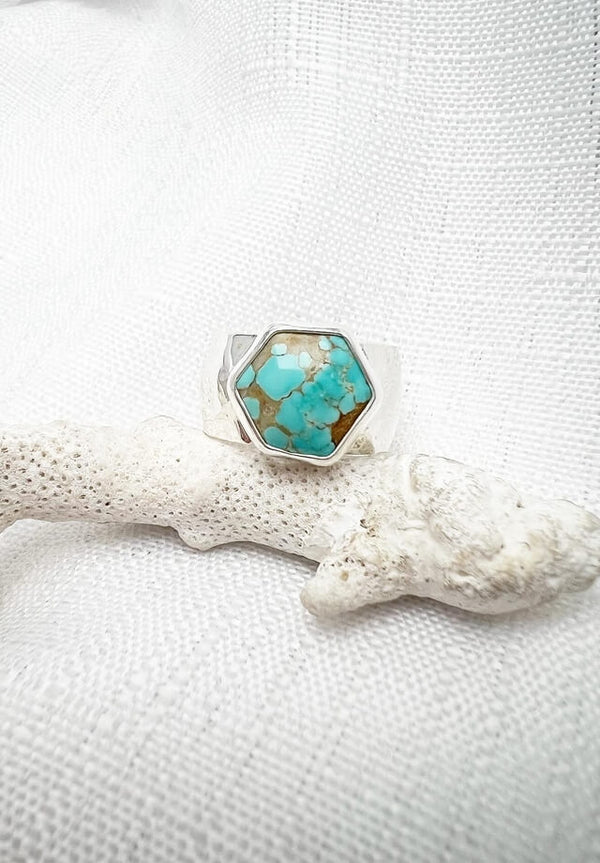 Number 8 Turquoise Ring Size 7