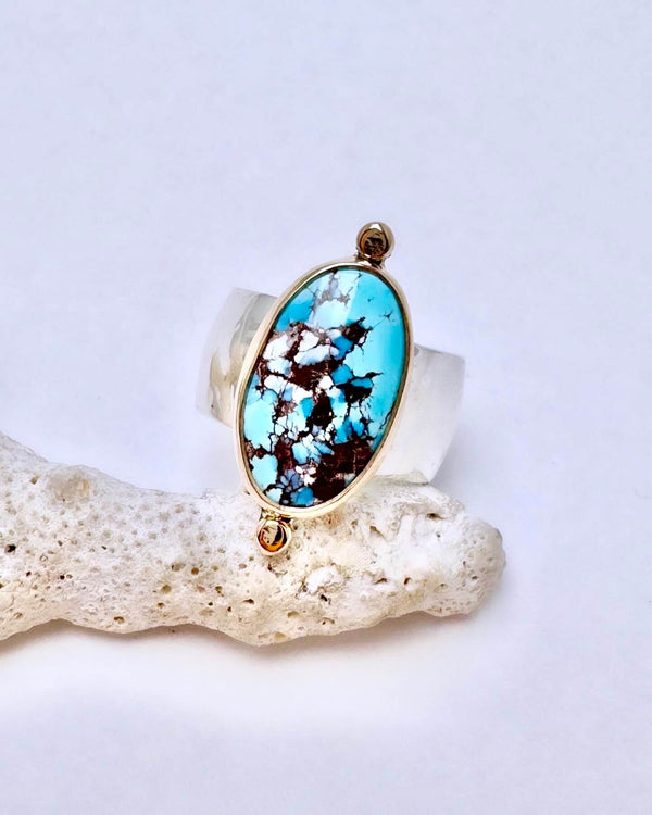 Golden Hills Turquoise Ring Size 8