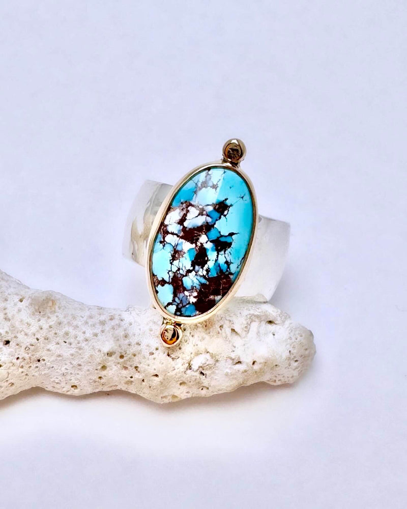 Golden Hills Turquoise Ring Size 8