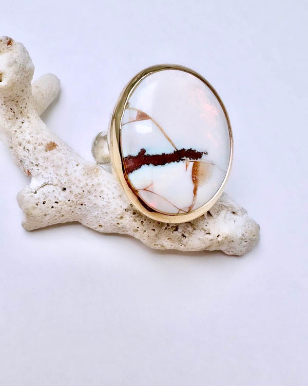 Mexican Fire Opal Ring Size 10
