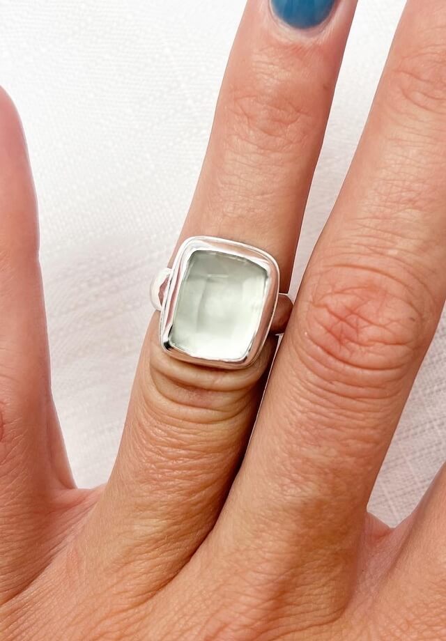 Aquamarine Ring Size 6.75