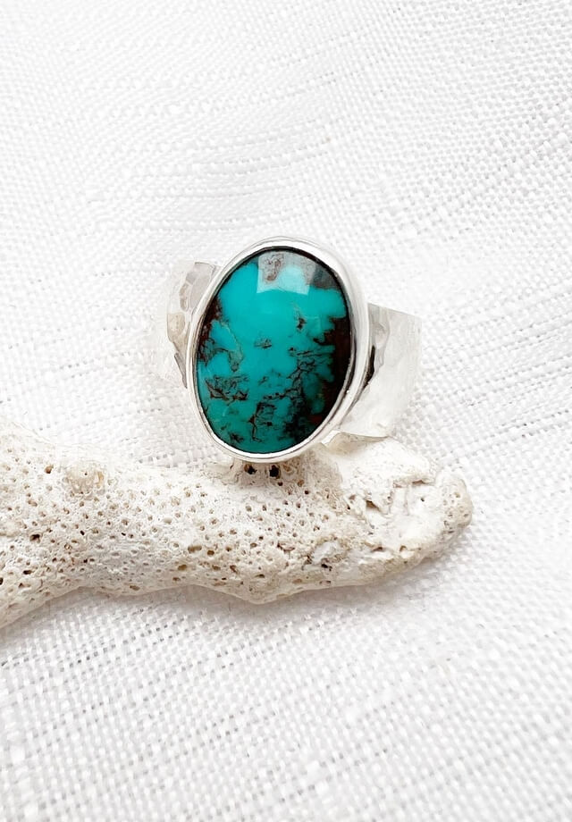 Bisbee Turquoise Ring Size 11