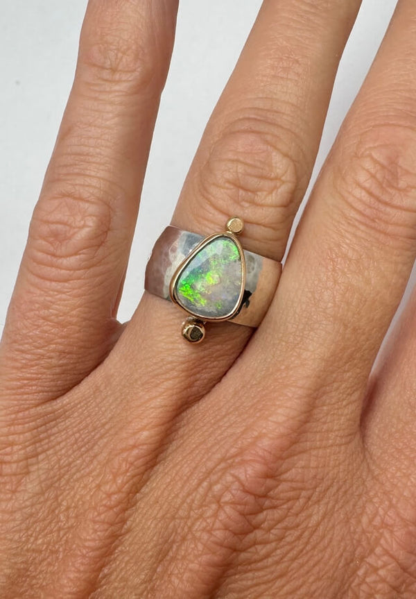 Boulder Opal Ring Size 8