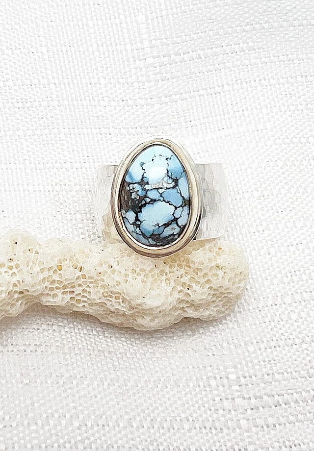 Golden Hills Turquoise Ring Size 6.5