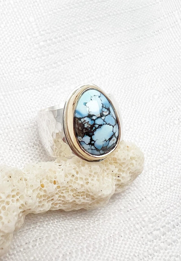 Golden Hills Turquoise Ring Size 6.5