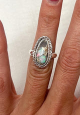 Mexican Fire Opal Ring Size 6