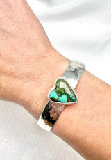 Heart Turquoise Cuff