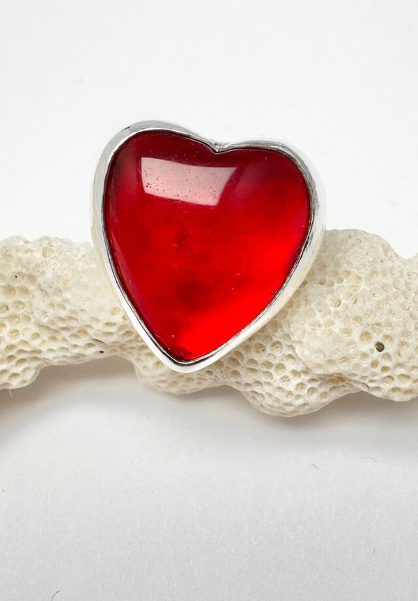 Rosarita Heart Ring Size 7.25
