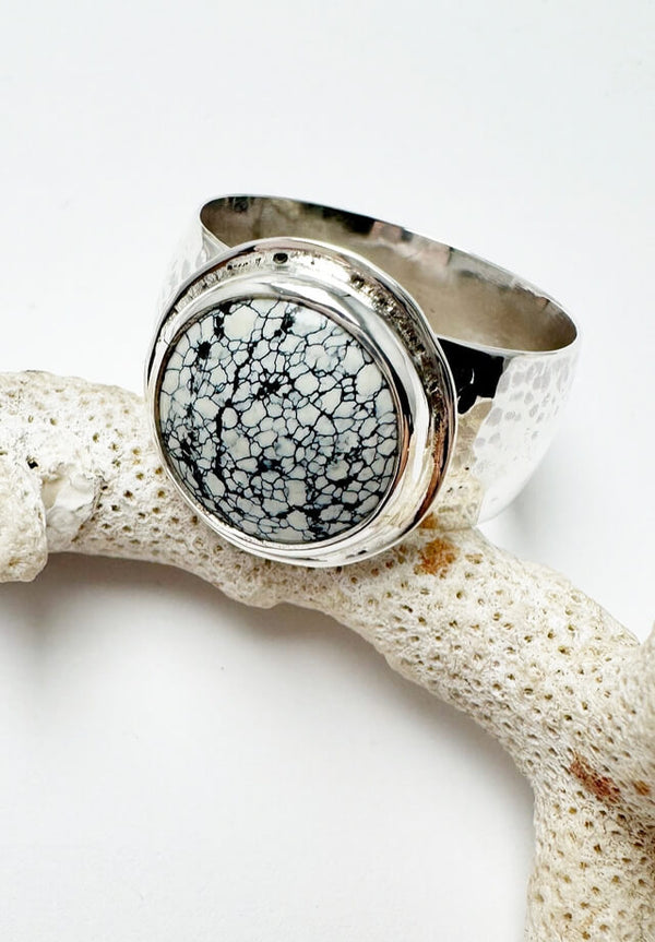 Ivory Creek Variscite Round Ring Size 12