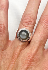 Labradorite Round Ring Size 8
