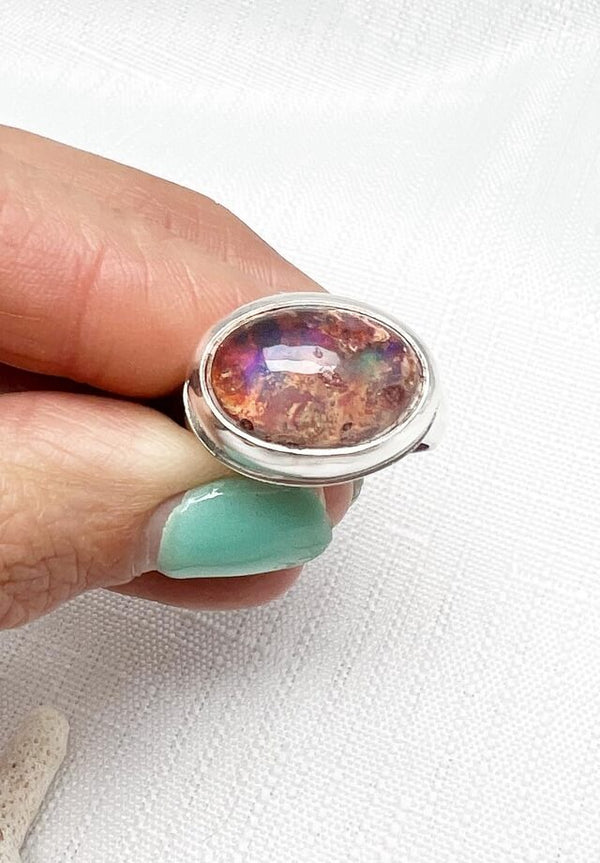 Mexican Fire Opal Size 8