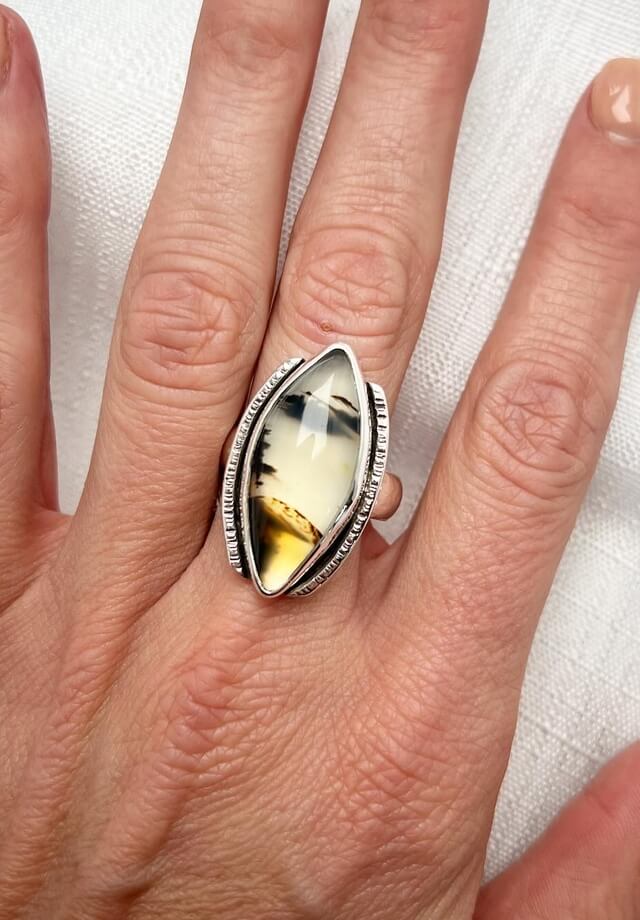 Montana Agate Ring Size 10