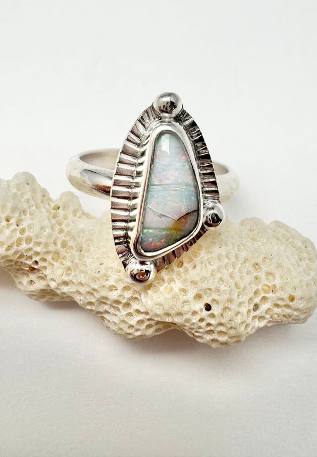 Australian Opal Ring Size 8