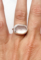 Rose Quartz Ring Size 8.5
