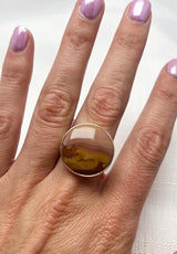 Red Falcon Jasper Ring Size 9.25