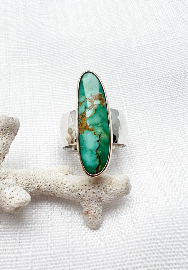 Fox Turquoise Ring Size 9