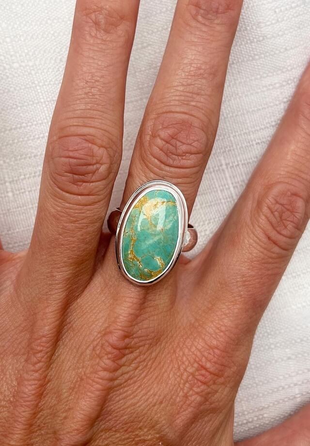 Royston Turquoise Ring Size 10