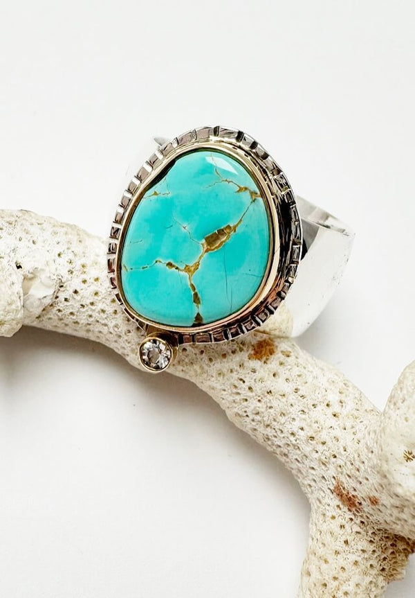 Royston & White Topaz Ring Size 9