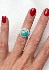 Royston Turquoise Ring Size 5