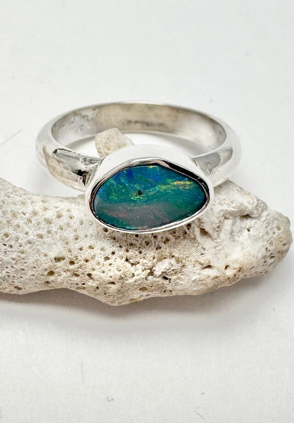 Australian Opal Ring Size9