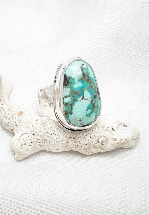 Tombstone Turquoise Ring Size 10