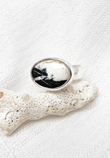 White Buffalo Ring Size 6.25