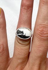 White Buffalo Ring Size 6.25