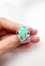 Fox Turquoise Ring Size 9