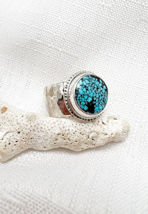 Natural Kingman Turquoise Ring Size 7