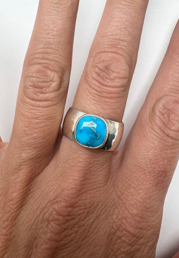 Kingman Turquoise Ring Size 10