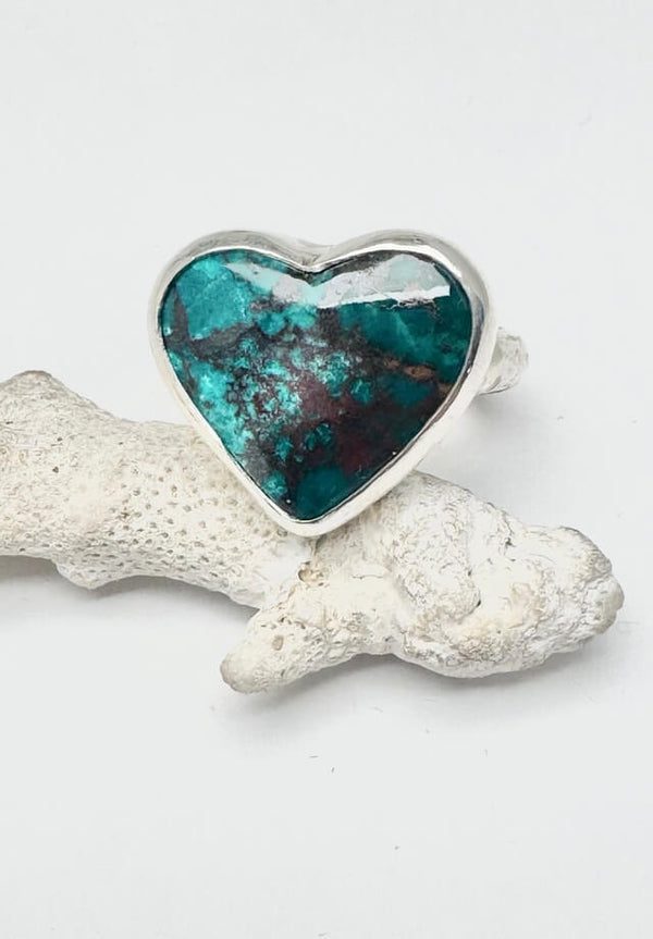 Crysocolla HeartRing Size 9