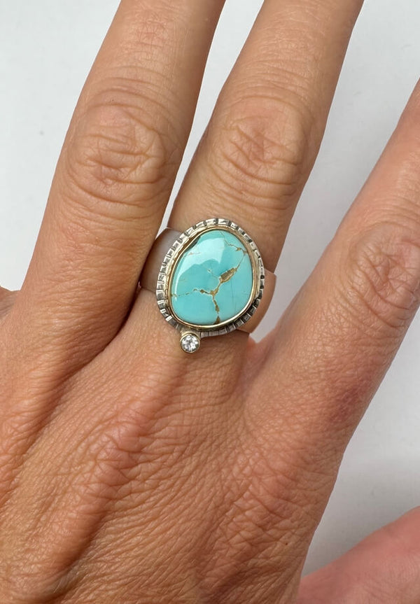Royston & White Topaz Ring Size 9