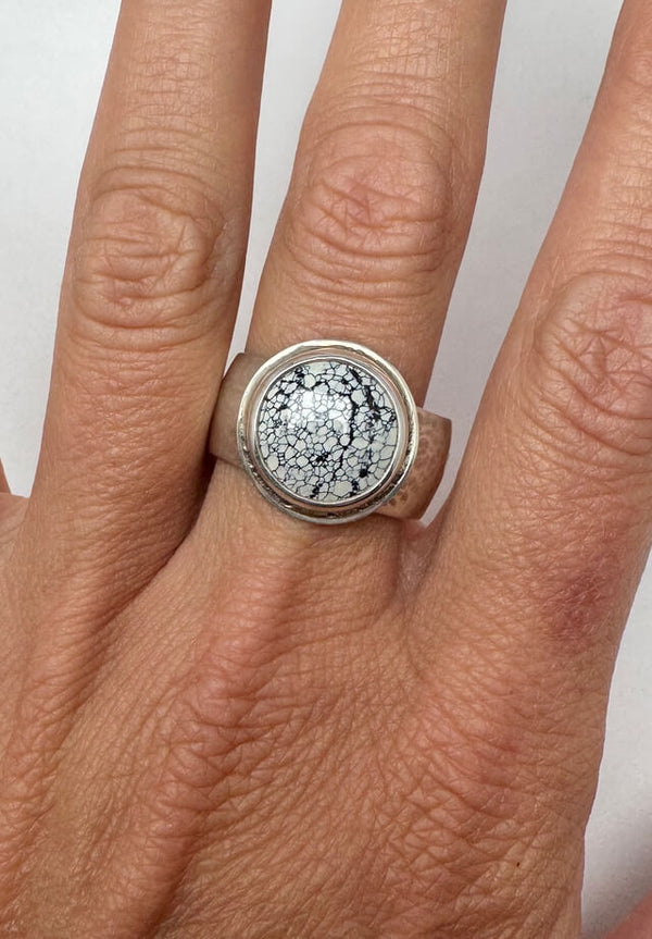 Ivory Creek Variscite Round Ring Size 12