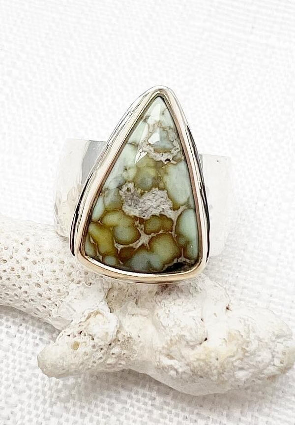 Variscite SilverPeak Ring Size