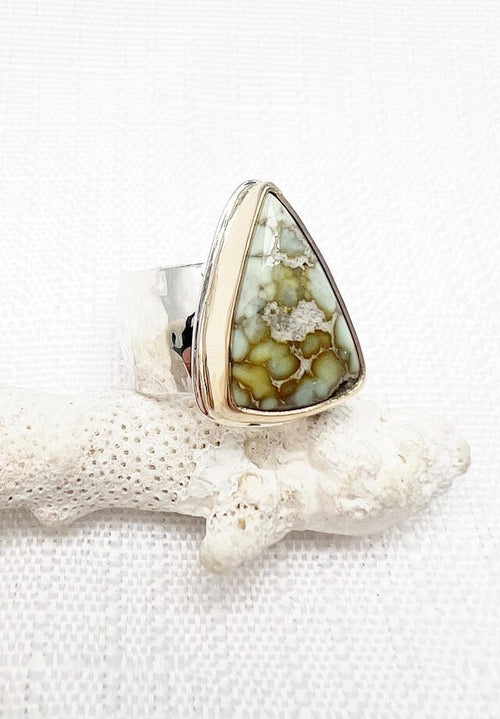 Variscite SilverPeak Ring Size