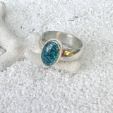 Natural Turquoise Ring Size 9.5