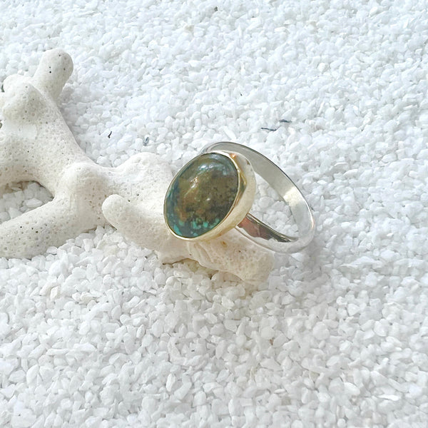 Natural Turquoise Ring Size 10.25