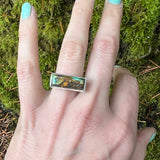 Turquoise Bar Ring Size 7