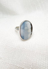 Blue Opal Ring Size 9