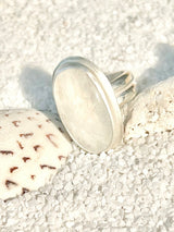Moonstone Brushed Ring Size 7
