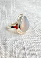 Moonstone Teardrop Ring Size 7