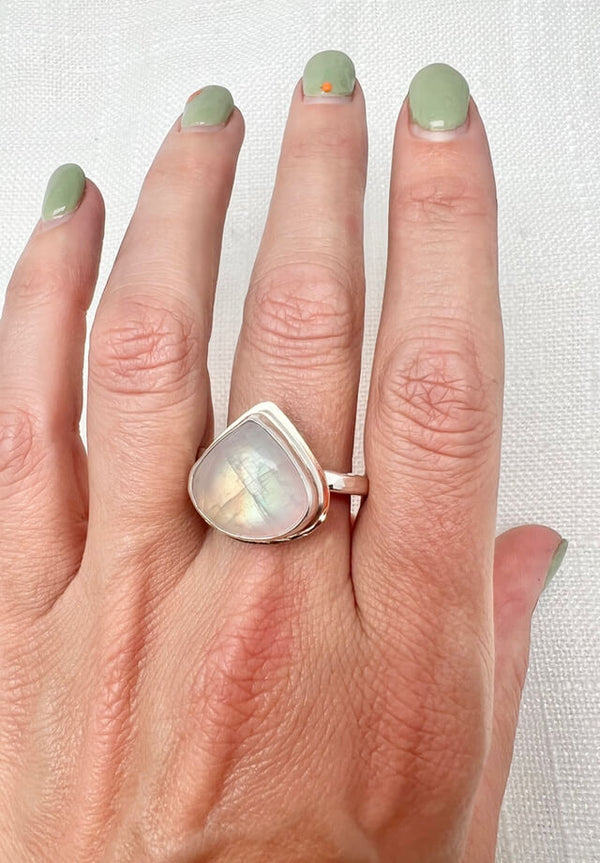 Moonstone Ring Size 8