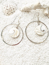 Mother Of Pearl Hoops