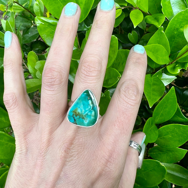 Natural Turquoise Ring Size 8.5